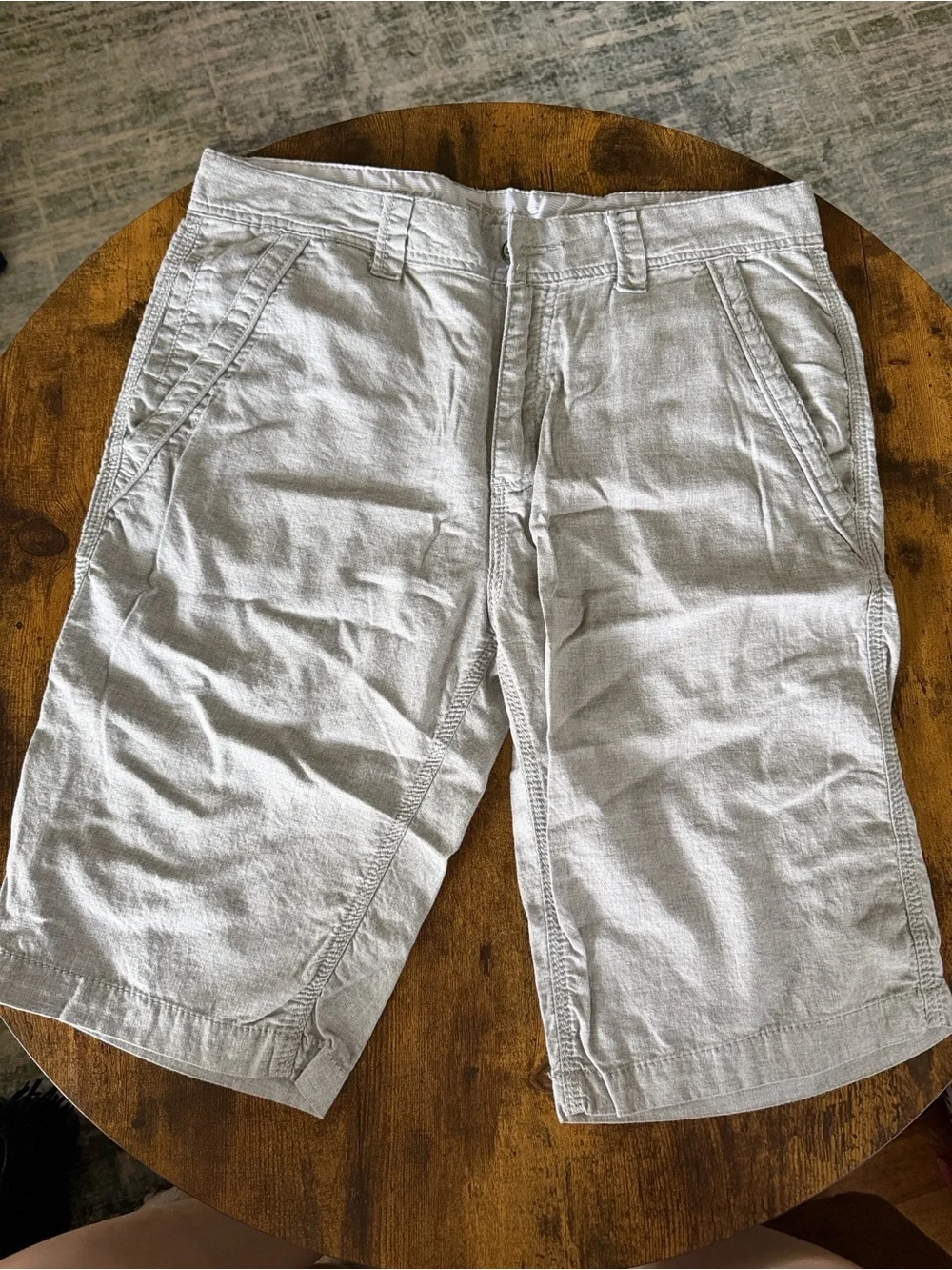 Buckle Black Men's Lightweight Casual Shorts — Light Gray 34”waist